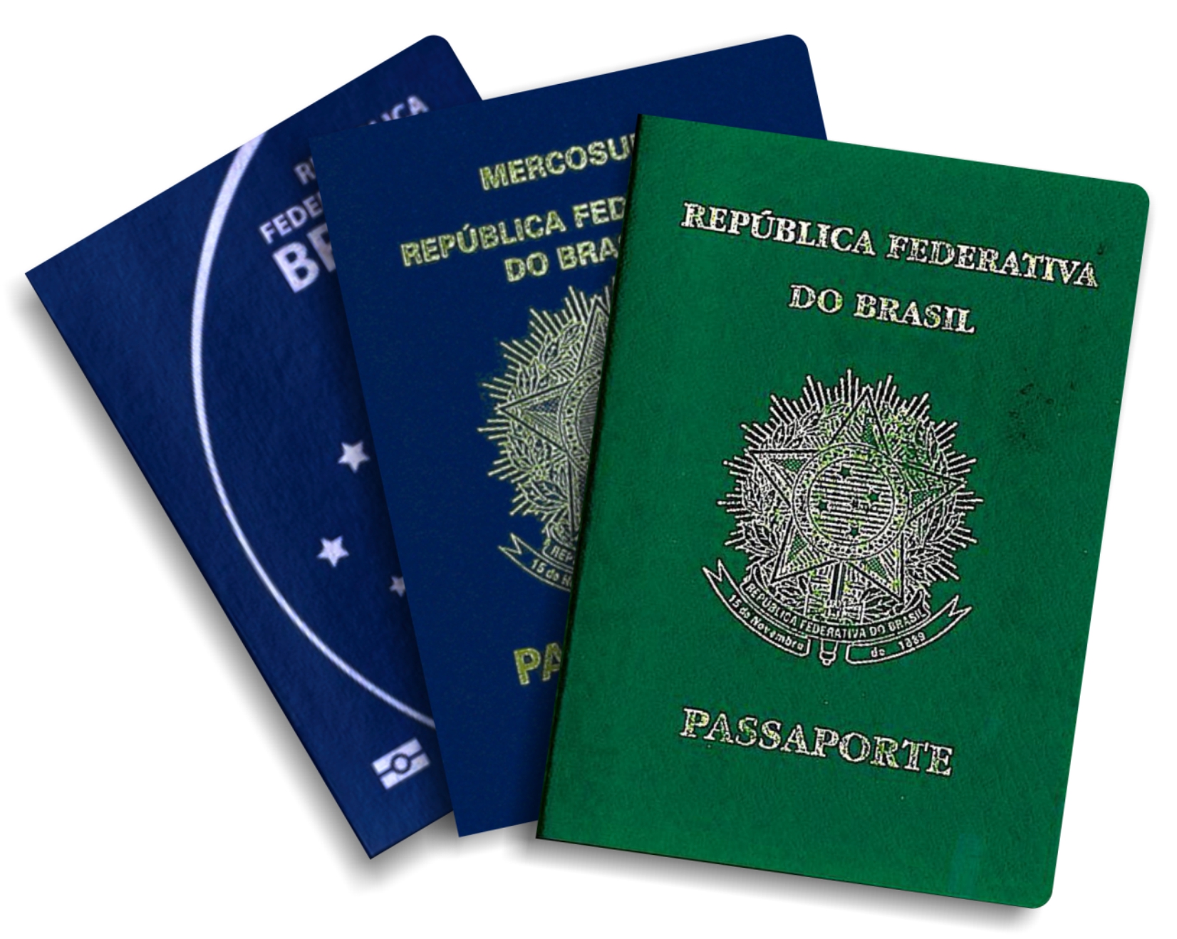Passaportes de 2015, 2009 e 2006