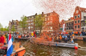 Festa do Rei em Amsterdã nos países baixos