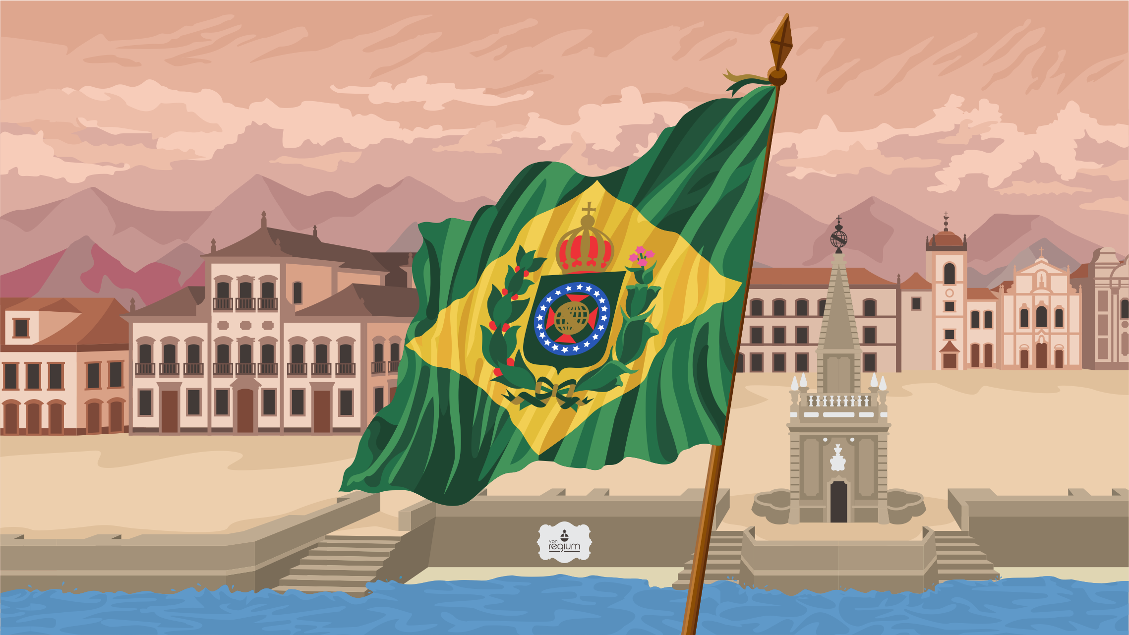 Von Regium - A Bandeira Imperial do Brasil possui muitos